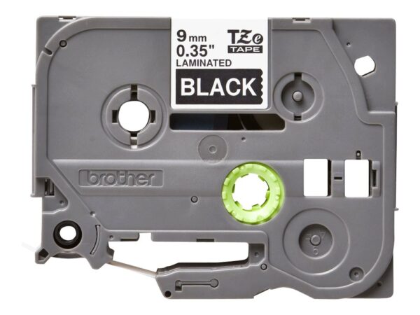 BROTHER P-TOUCH TZE-325 blanc sur noir  9mm