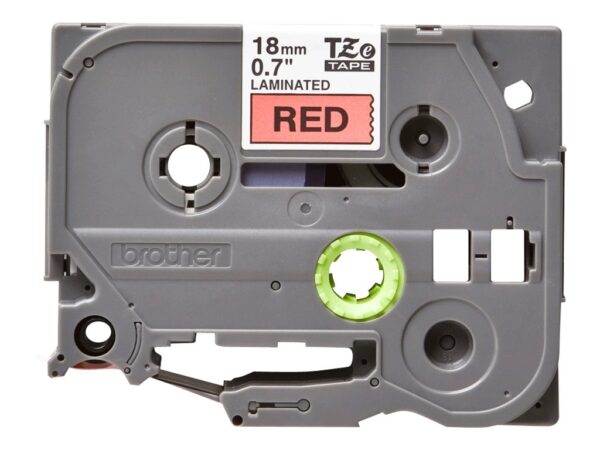 BROTHER P-TOUCH TZE-441 noir sur rouge 18mm