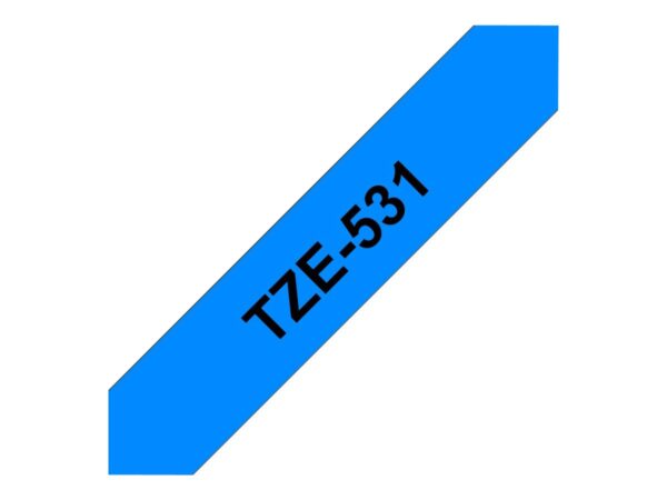 BROTHER P-TOUCH TZE-531 noir sur bleu 12mm