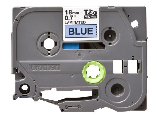 BROTHER P-TOUCH TZE-541 noir sur bleu 18mm
