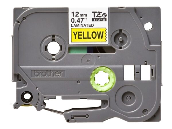 BROTHER P-TOUCH TZE-631 noir sur jaune  12mm