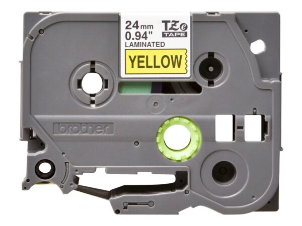 BROTHER P-TOUCH TZE-651 noir sur jaune  24mm