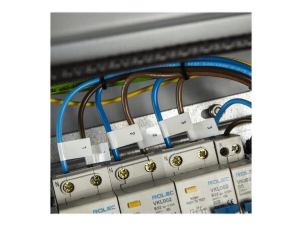 BROTHER P-TOUCH TZE-FX211 noir  in blanc 6mm