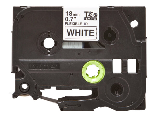 BROTHER P-TOUCH TZE-FX241 noir sur blanc 18mm
