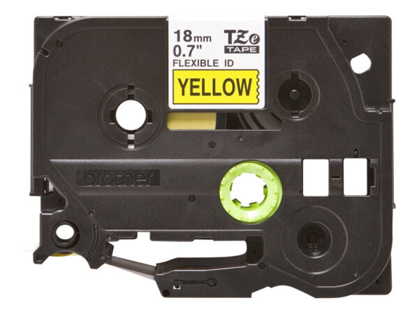 BROTHER P-TOUCH TZE-FX641 noir sur jaune  18mm