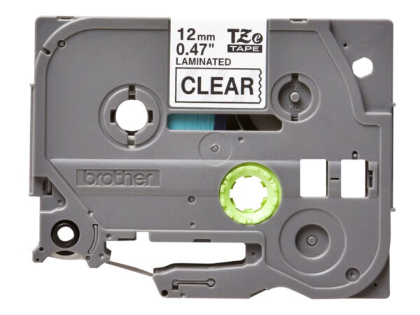 BROTHER P-TOUCH TZE-S131 noir sur clear 12mm extra gluant