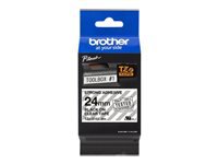 BROTHER P-TOUCH TZE-S151 noir sur clear 24mm extra gluey