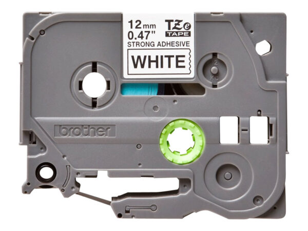 BROTHER P-TOUCH TZE-S231 noir sur blanc 12mm extra gluey