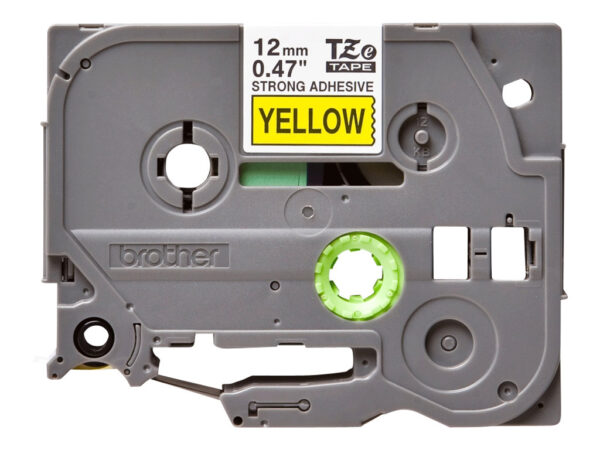 BROTHER P-TOUCH TZE-S631 noir sur jaune  12mm extra gluey
