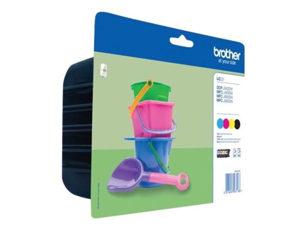 BROTHER Pack blister de 4 cartouches d encre (BK/C/M/Y) pour DCPJ562DWRF1/ MFCJ480DWF1/ MFCJ680DWF1/MFC-880