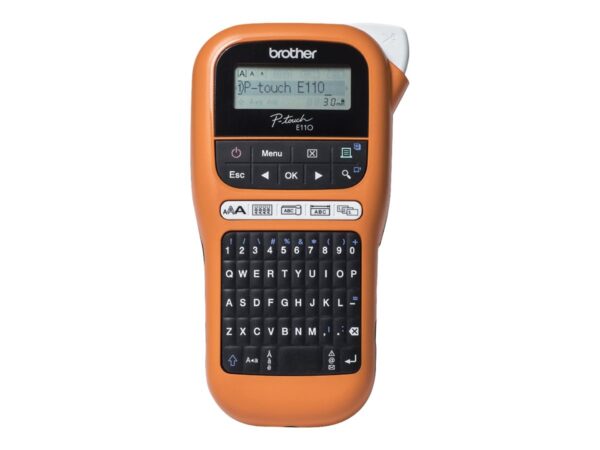 BROTHER PT-E110VP Etiqueteuse portable pour les electriciens livree avec mallette de transport et adaptateur secteur