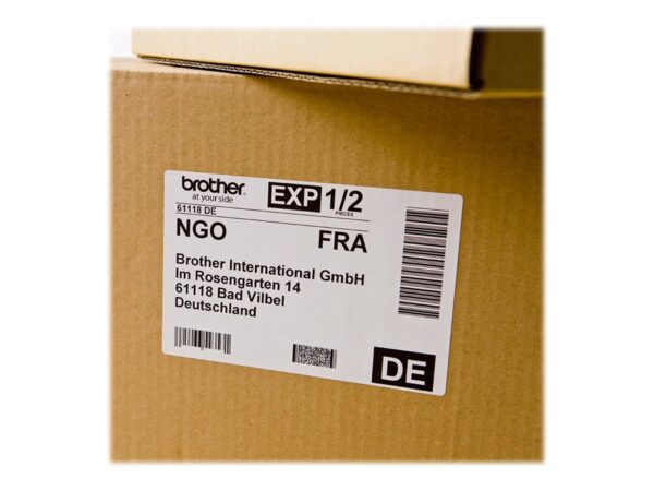 BROTHER Ruban DK label – Rouleau etiquettes adhesives 103,6 mm x 164,3 mm 180 unites/rouleau