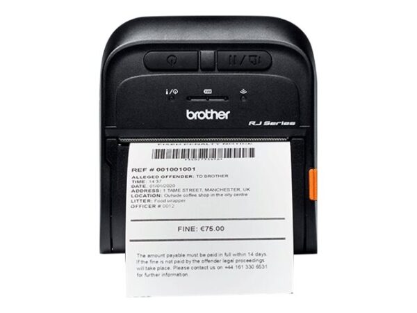 BROTHER RuggedJet RJ-3035B Receipt printer direct thermal Roll 79mm 203dpi 101.6mm/sec USB 2.0 NFC Bluetooth 5.0