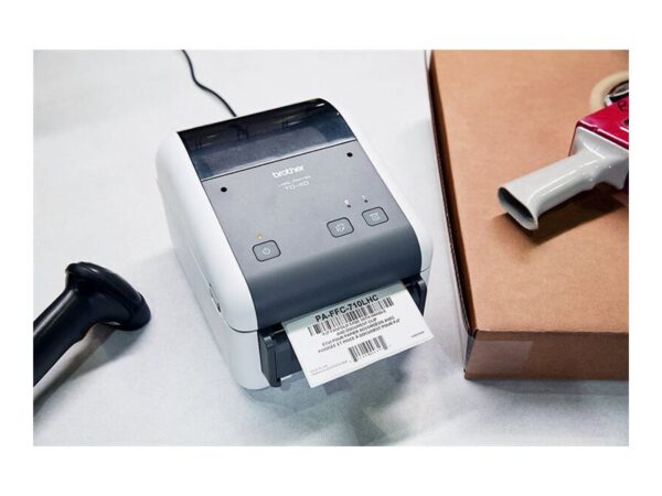 BROTHER TD-4210D Label printer direct thermal Roll 118mm 203dpi 127mm/sec USB 2.0 serial grey white