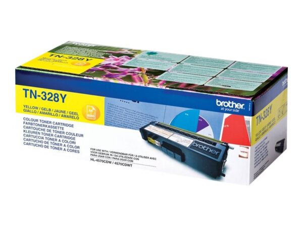 BROTHER TN-328 cartouche de toner jaune capacité standard 6.000 pages pack de 1