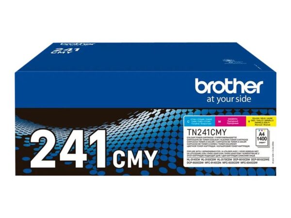 BROTHER TN241C/M/Y rainbow pack multi pack toners C/M/Y 1400pages/cartridge