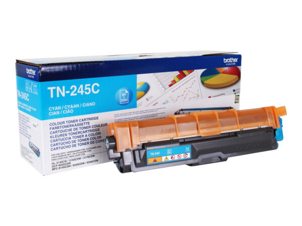BROTHER TN245C HL-3140CW/3150CDW/3170CDW cartouche de toner cyan haute capacité 2.200 pages pack de 1