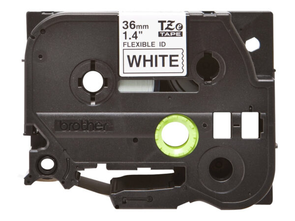 BROTHER TZEFX261 36mm Black on White Flexible ID