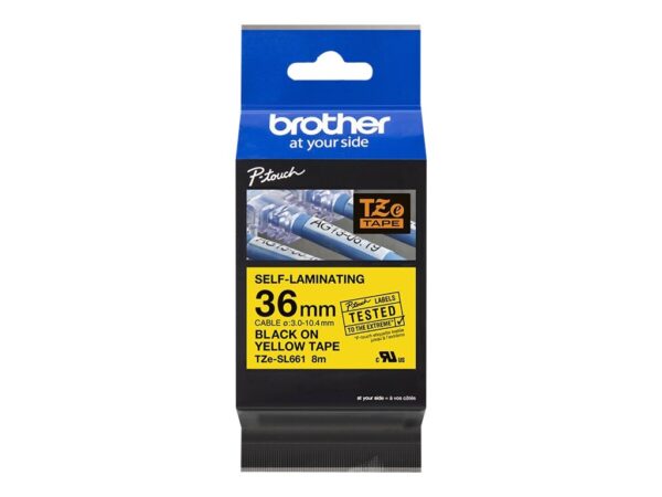 BROTHER TZeSL661 tape Black on Yellow 36mm