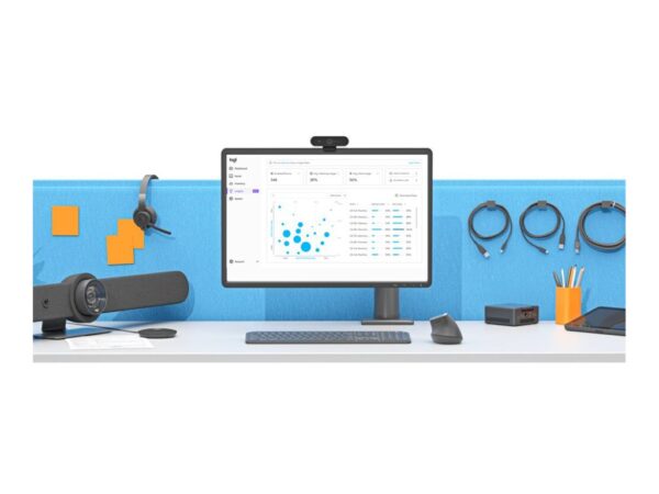 Bundle LOGITECH Tap Controller wired with Cat5e Kit+Rally Video conferencing kit+AIS i5-1350P+Rally Mounting Kit+mounting kit