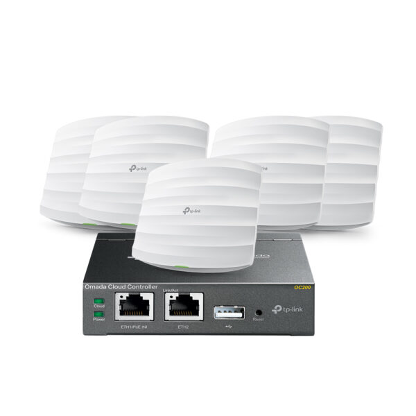 Bundle TP-LINK x5 AC1750 Wireless Dual Band Gigabit Ceiling Mount Access Point Qualcomm + Omada Cloud Controller
