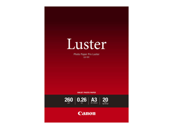 CANON 260G/M2 A3 20 feuilles pack de 1 luster paper
