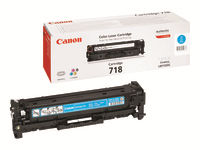 CANON 718 cartouche de toner cyan capacité standard 2.900 pages pack de 1