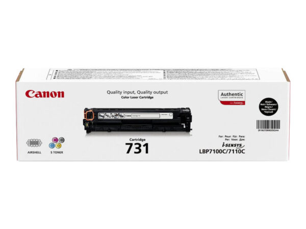 CANON 731-BK cartouche de toner noir capacité standard 1.400 pages pack de 1