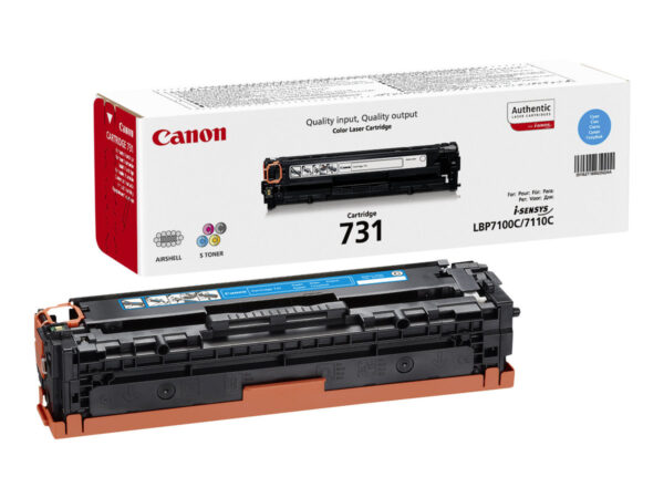 CANON 731-C cartouche de toner cyan capacité standard 1.500 pages pack de 1