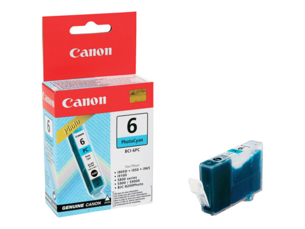 CANON BCI-6PC cartouche d encre photo cyan capacité standard 13ml pack de 1