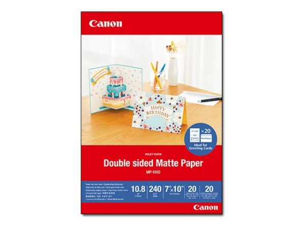 CANON MP-101D 7×10 20 DOUBLE MATTE PHOTO PAPER