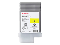 CANON PFI-102Y cartouche encre teintée jaune capacité standard 130ml pack de 1