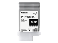 CANON PFI-106MBK cartouche dencre noir mat capacité standard 130 ml pack de 1