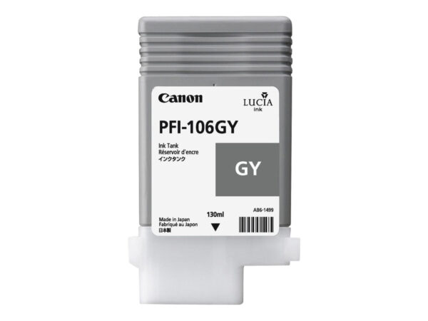 CANON PFI-106PGY cartouche dencre photo gris capacité standard 130 ml pack de 1