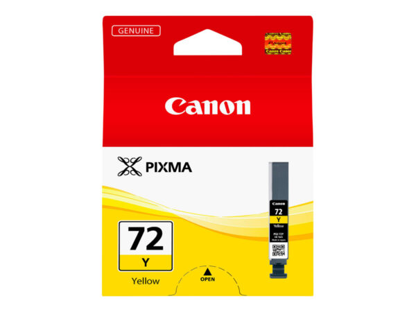CANON PGI-72 Y cartouche d encre jaune capacité standard 380 photos pack de 1