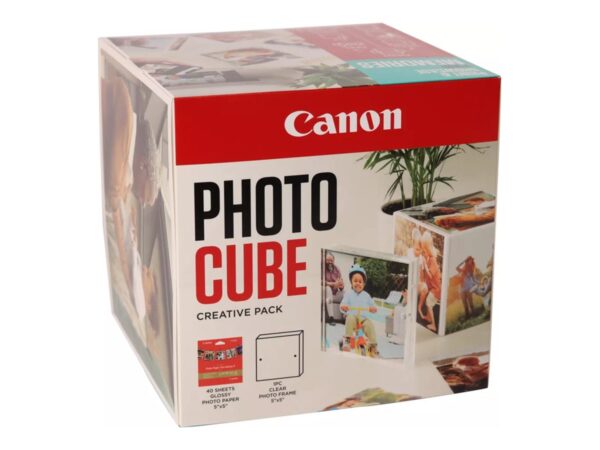 CANON pp-201 Ink Cartridge 5×5 Photo Cube Creative Pack White Blue
