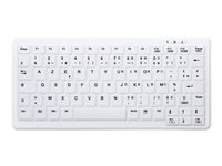 CHERRY AK-C4110F-U1-W/FR Wired keyboard compact without numpad washable USB white (FR)