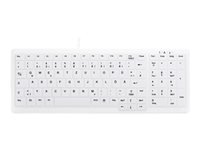 CHERRY AK-C7000F-U1-W/GE Active Key Corded Keyboard (GE)