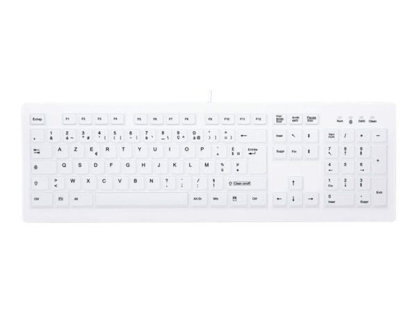 CHERRY AK-C8100F-U1-W/FR Wired keyboard standard form washable USB white (FR)