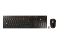 CHERRY DW 9100 SLIM Wireless Desktop USB Bluetooth black/bronze rechargeable (FR)