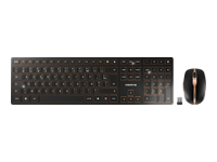 CHERRY DW 9100 Slim Wireless Keyboard and Mouse Black/Bronze (BE)