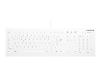 CHERRY Flat Profile Hygiene Desktop Keyboard Sealed USB White (FR)