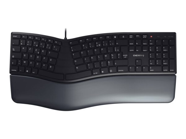 CHERRY KC 4500 ERGO Wired keyboard 109+3 keys USB black (FR)