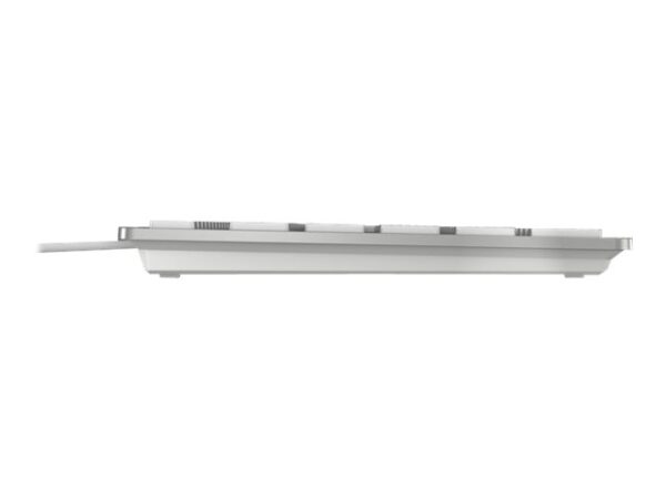 CHERRY KC 6000 SLIM Clavier 105+6 touches USB blanc/argent Layout Qwerty International