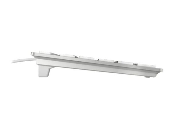 CHERRY KC 6000 SLIM Clavier 105+6 touches USB blanc/argent Layout Qwerty International