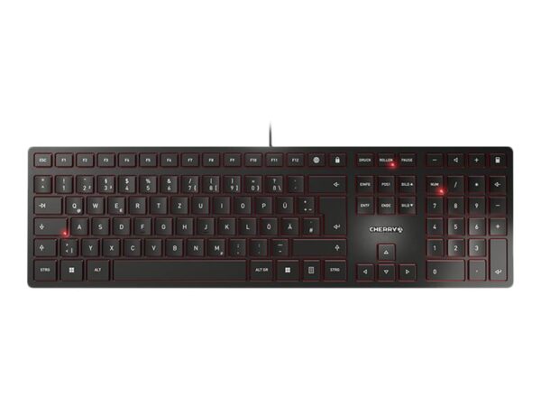 CHERRY KC 6000 SLIM Corded Keyboard – USB – BLACK (DE)