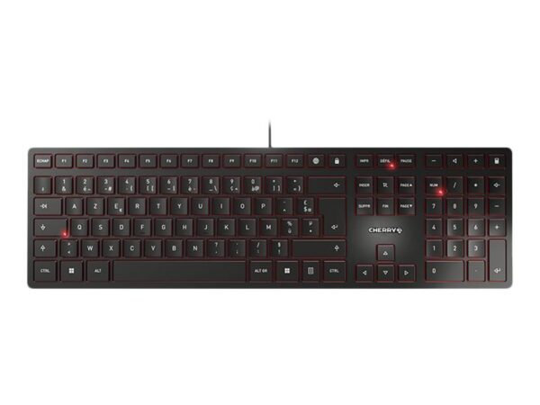 CHERRY KC 6000 Slim Corded Keyboard – USB – BLACK (FR)