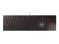 CHERRY KC 6000 Slim Corded Keyboard – USB – BLACK – US-Englisch with EURO Symbol (US)