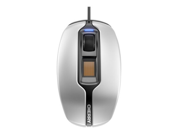CHERRY MC 4900 Souris avec lecteur d empreinte digitale intégrée USB noire/argent