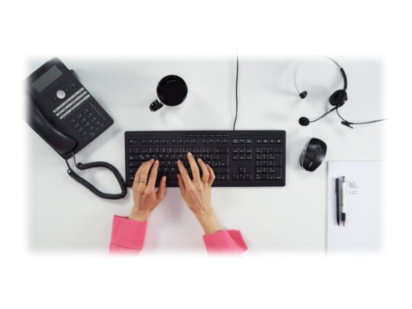 CHERRY STREAM KEYBOARD Clavier 105+10 touches USB noir (ES)